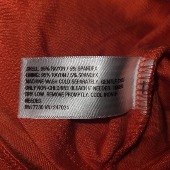 A New Day Rouched Orange Dress - Picture 4 of 7